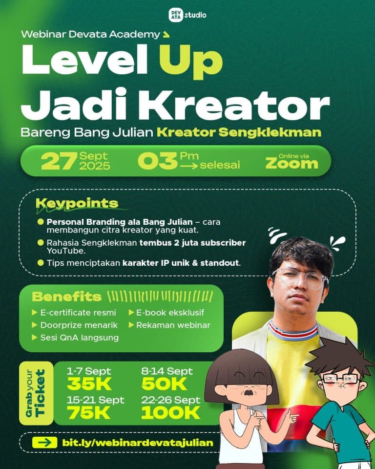 Level Up Jadi Kreator bareng Bang Julian, Kreator Sengklekman